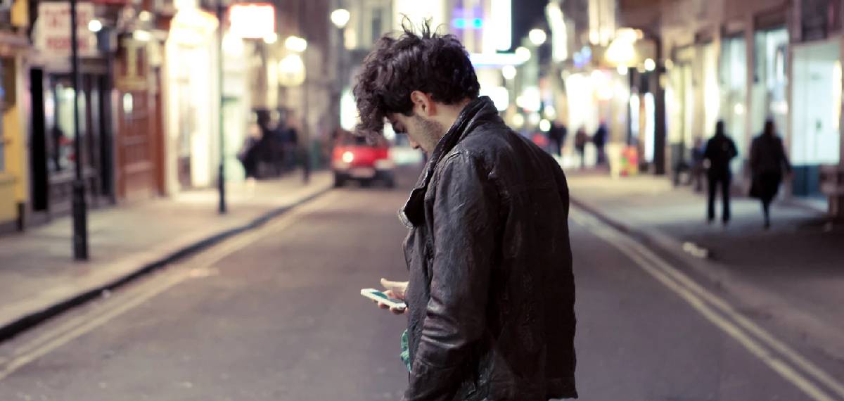 Walking with shoulders hunched over