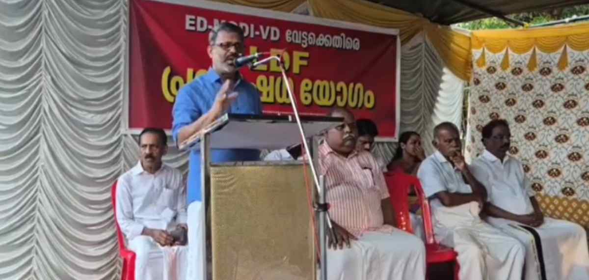 'നെഞ്ചത്ത് കയറി താളമേളം ചവിട്ടും': പൊലീസിനെതിരെ ഭീഷണി പ്രസംഗവുമായി പാലക്കാട് CPIM ജില്ലാ സെക്രട്ടറി