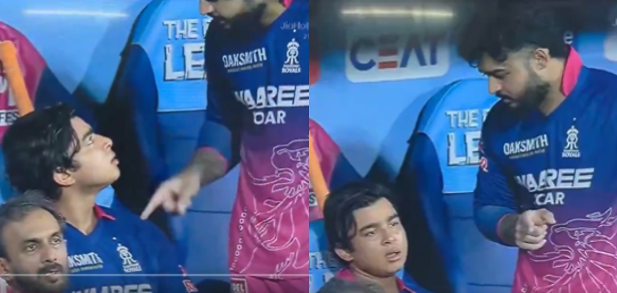 സെഞ്ചുറി നഷ്ടമായി, പിന്നാലെ വൈഭവിനോട് ദേഷ്യപ്പെട്ട് റിയാൻ പരാഗ്; ആർആർ നായകനെതിരെ ആരാധകർ
