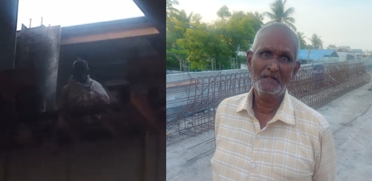 കൗതുകം അൽപം കൂടിപ്പോയി;മേൽപ്പാലത്തിന്റെ ഗർഡറിലിറങ്ങി നോക്കി,തിരികെ കയറാനാകാതെ വയോധികൻ,നാട്ടുകാർ രക്ഷപ്പെടുത്തി