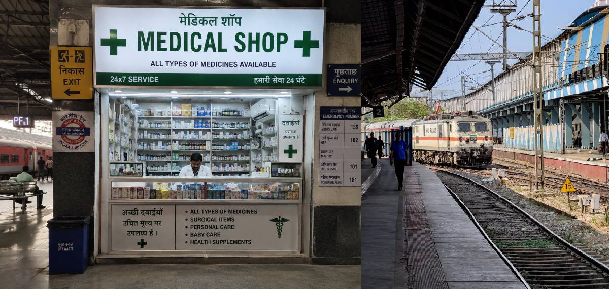 medical shops on railway platforms