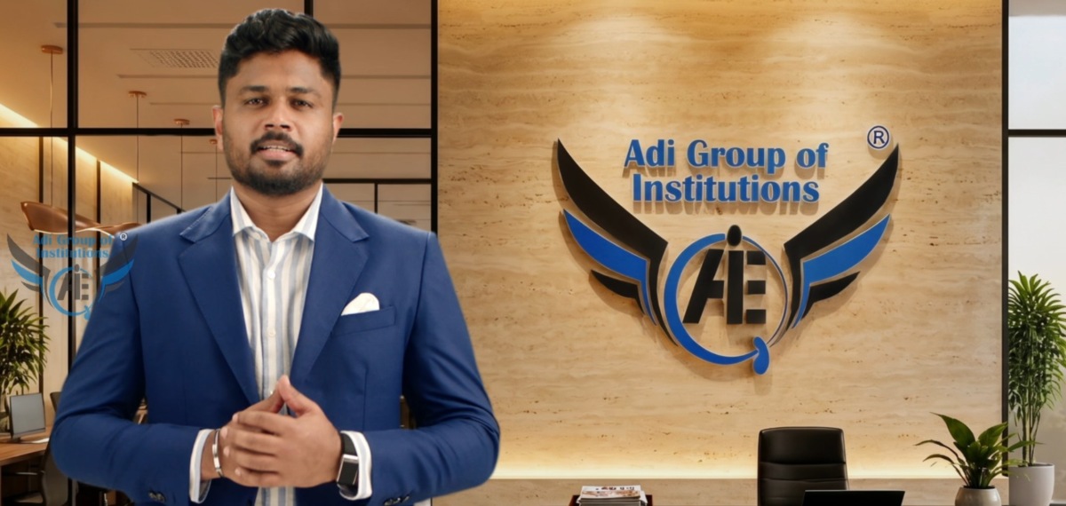 സഞ്ജു സാംസന്റെ പുതിയ പരസ്യ ചിത്രം ലോഞ്ച് ചെയ്ത ആദി ഗ്രൂപ്പ് ഓഫ് ഇൻസ്റ്റ്യൂഷൻ