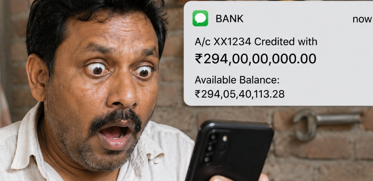 അക്കൗണ്ടിലുണ്ടായിരുന്നത്  113 രൂപ; ഒറ്റയടിക്കത് 294 കോടി രൂപയായി, ഞെട്ടി ബിഹാറിലെ പ്ലംബര്‍