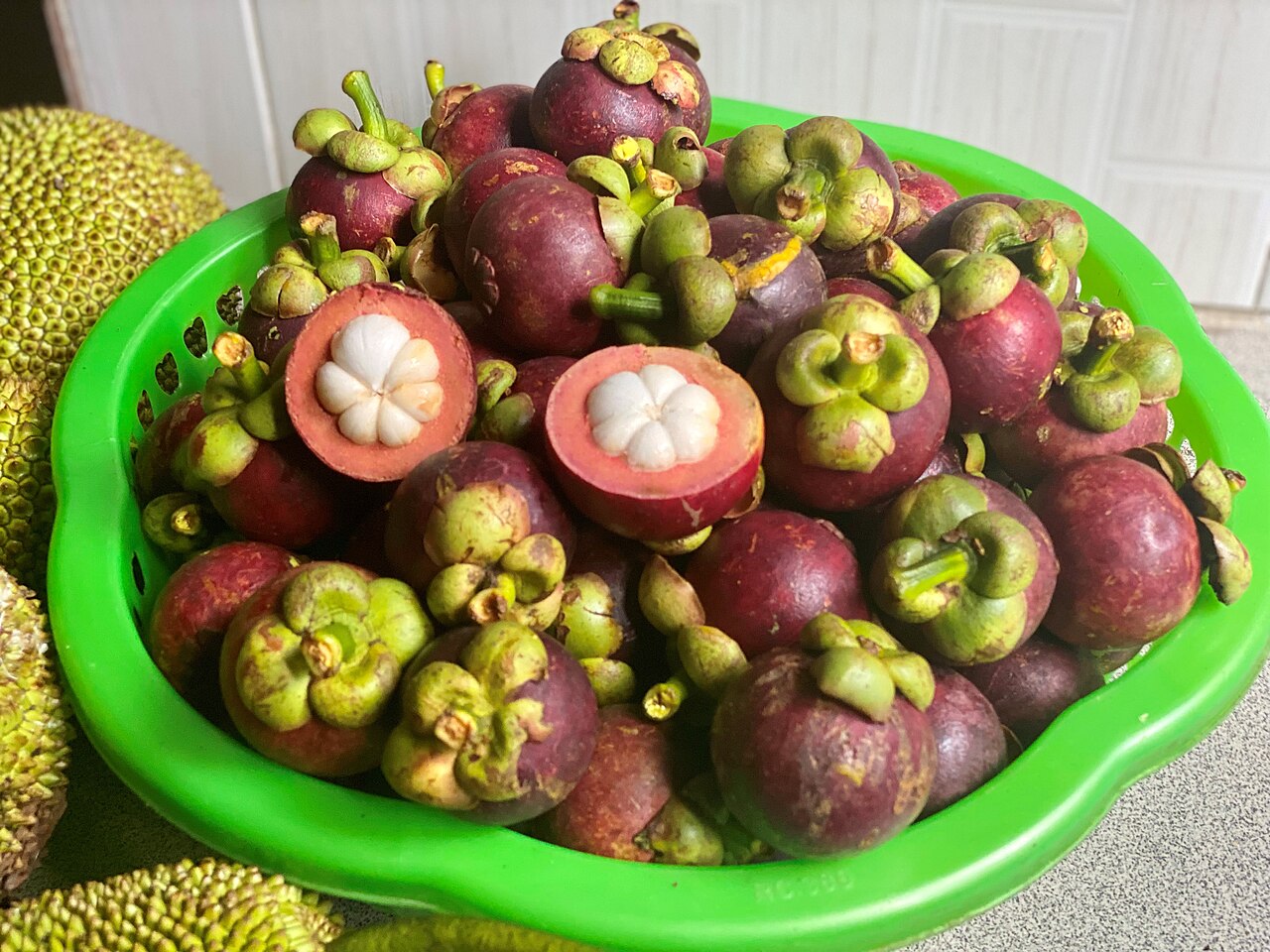 Mangosteen in Basket