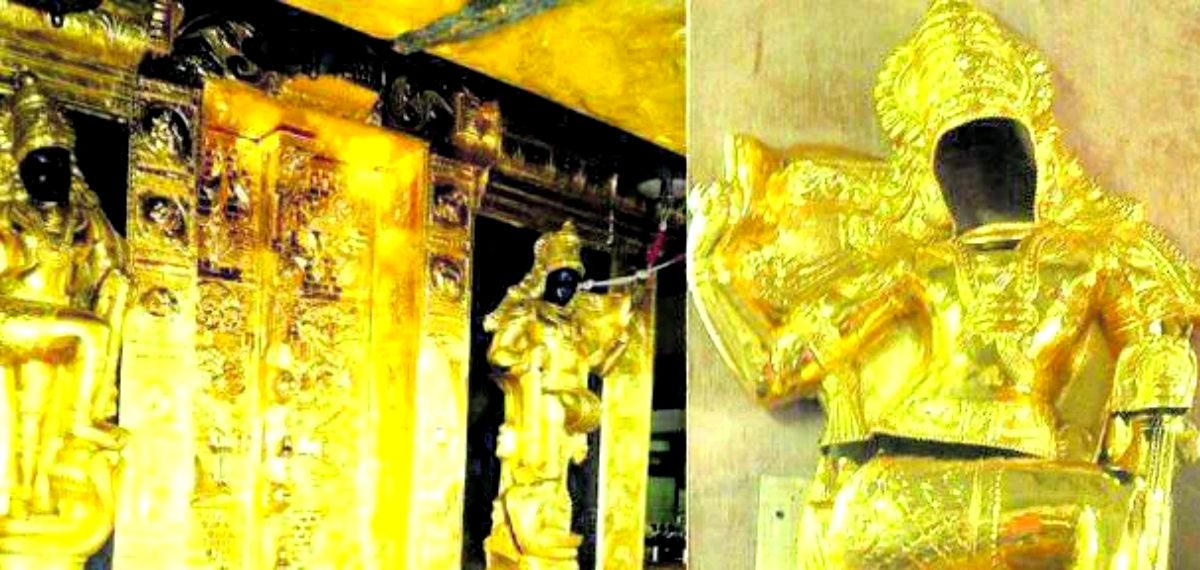 സ്വർണ്ണക്കൊള്ള കേസ്:പ്രഭാമണ്ഡലത്തിൻ്റെയും വാതിലിൻ്റെയും പാളികൾ ഇളക്കി സാമ്പിളുകൾ ശേഖരിക്കാൻ ഹൈക്കോടതി അനുമതി