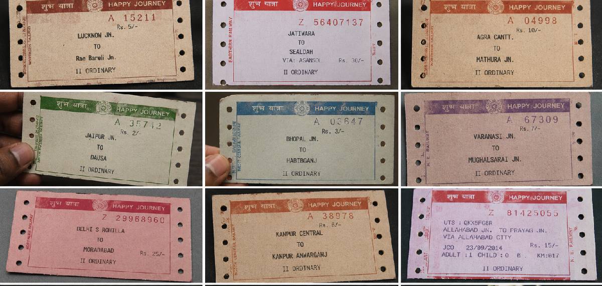 old railway tickets
