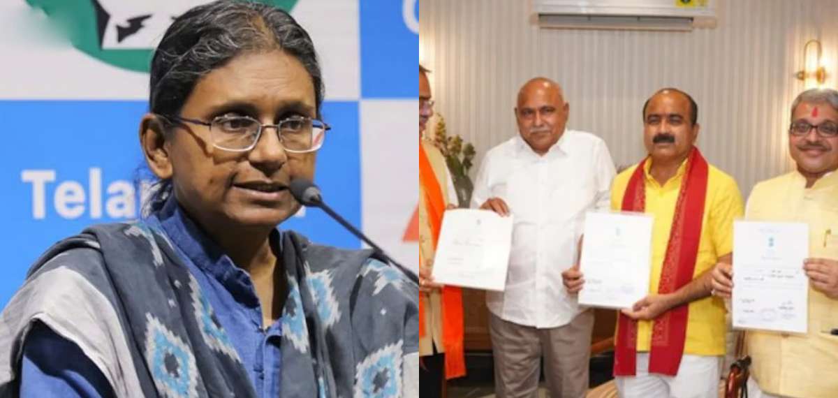 മധ്യപ്രദേശിലെ മൂന്ന് രാജ്യസഭാ സീറ്റിലും ബിജെപിക്ക് വിജയം; മൂന്നാം സീറ്റ് കോണ്ഗ്രസിന്റെ പത്രിക തള്ളിയതോടെ