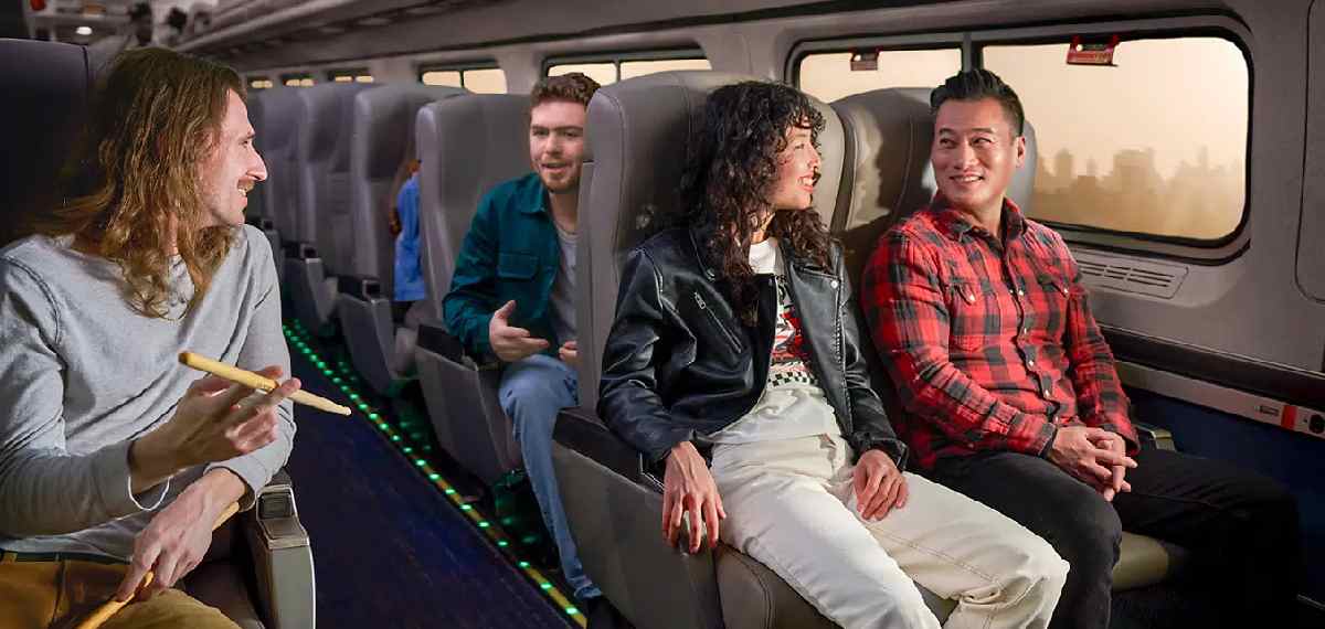 no seatbelt in train