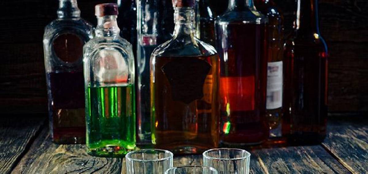 alcohol in plastic bottles