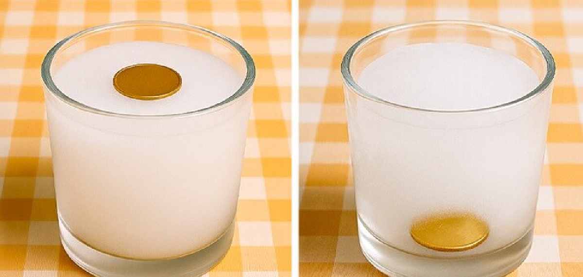 put a coin in the fridge
