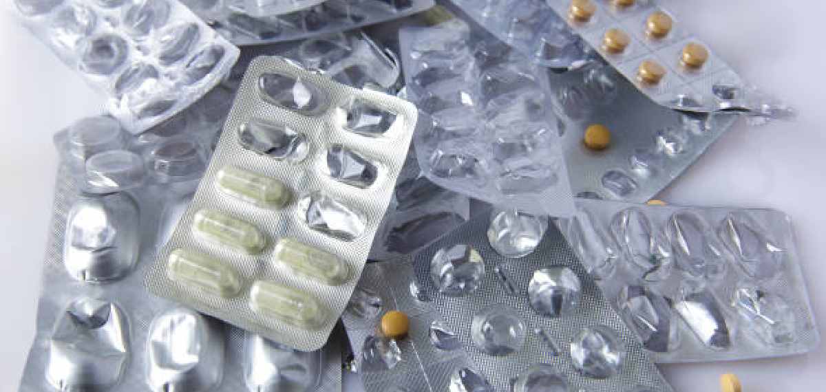empty medicine packet