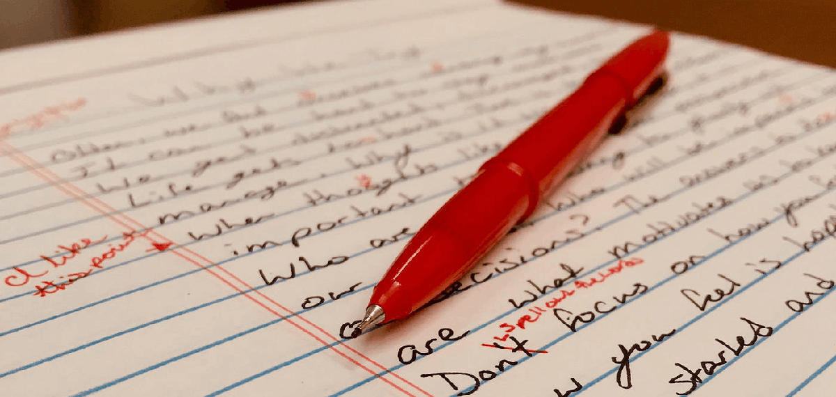 blue and black ink pen for students