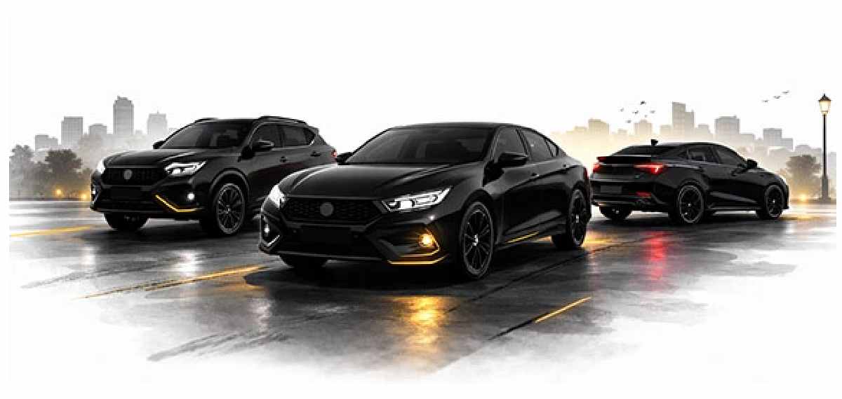 black car