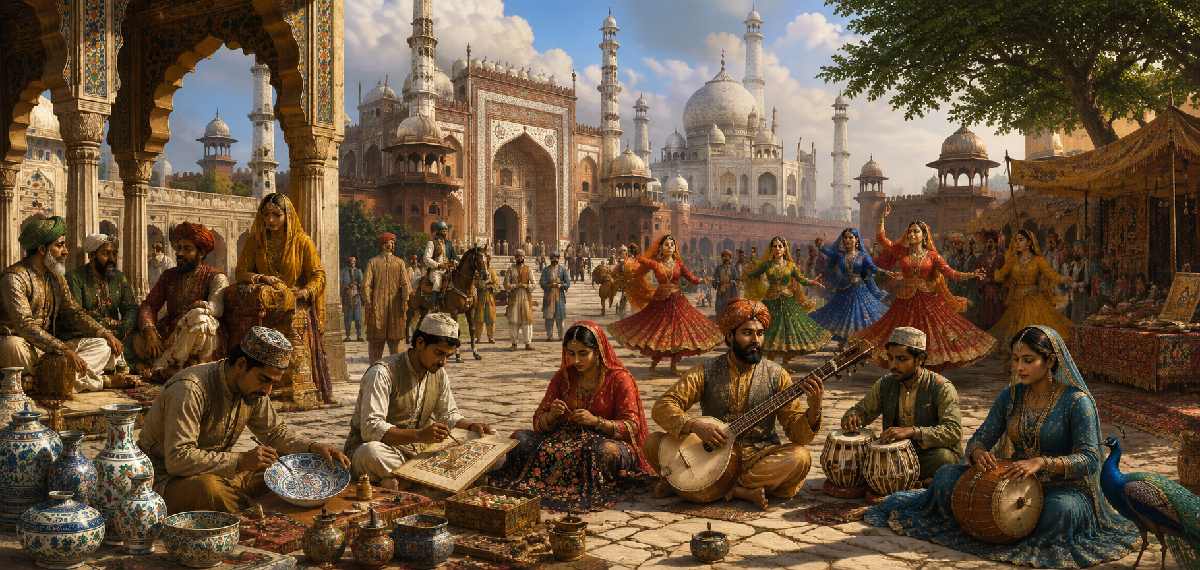 The Mughal Empire (1526–1857) transformed Medieval India into a vibrant melting pot of cultural variety, famously giving rise to a distinct Indo-Islamic synthesis. By blending Central Asian, Persian, and indigenous Indian traditions, the Mughals influenced every facet of social and cultural life