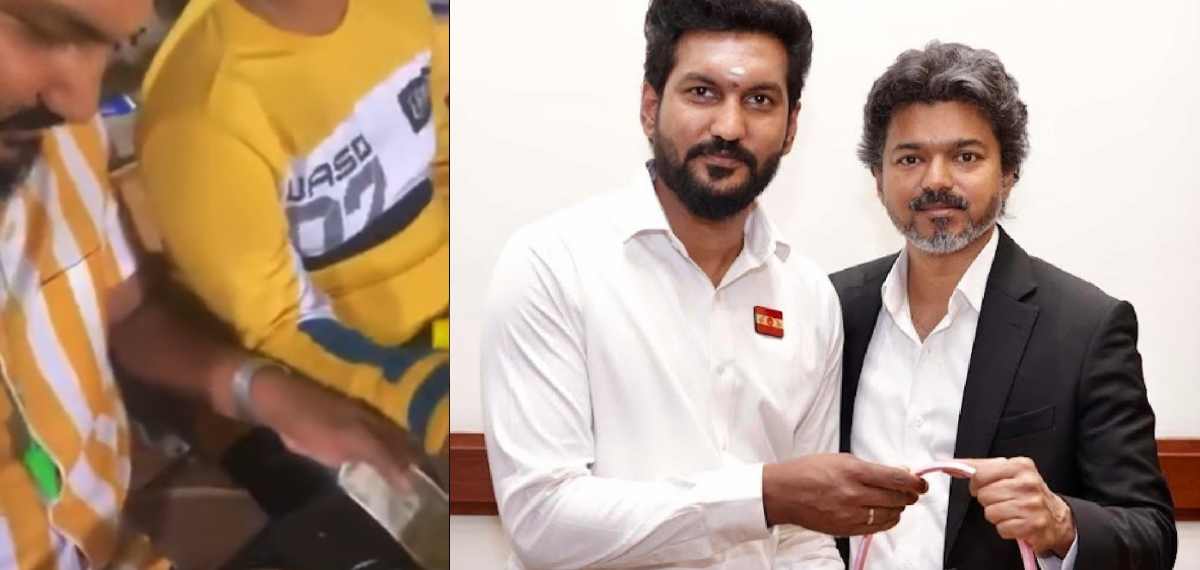 ഐപിഎല്‍ മത്സരത്തിനിടെ ടിവികെ മന്ത്രി ലഹരി ഉപയോഗിച്ചെന്ന് ആരോപണം; മകളുടെ മരുന്ന് പൊടിച്ചതെന്ന് വിശദീകരണം