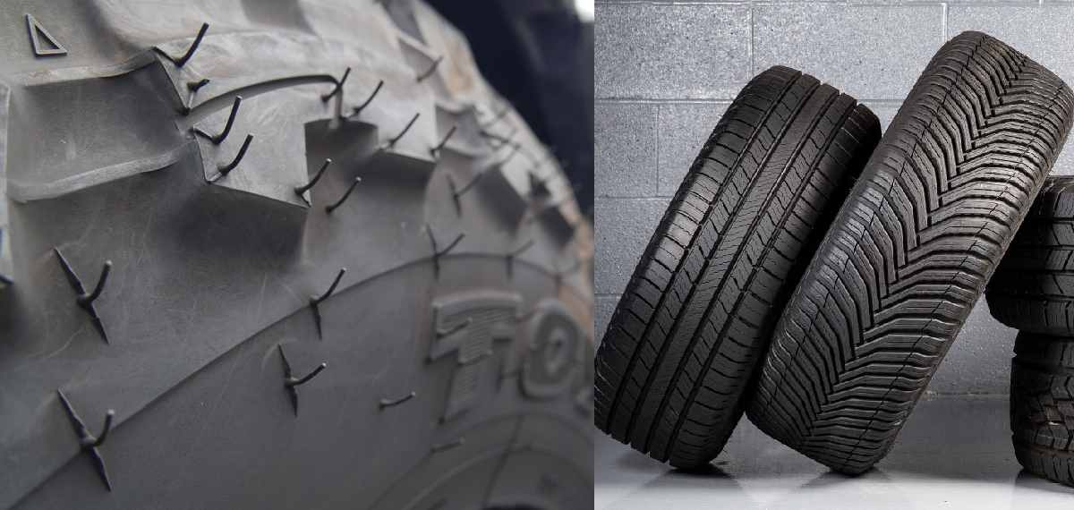 rubber hairs on car or bicycle tires