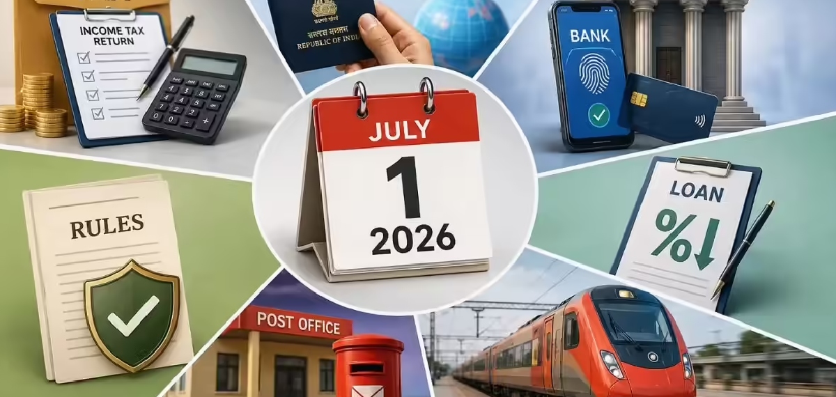 ITR മുതൽ ട്രെയിൻ യാത്ര വരെ; ജൂലൈ 1 മുതൽ 7 വലിയ മാറ്റങ്ങൾ,നിങ്ങളെ ബാധിക്കുന്നതെങ്ങനെ?