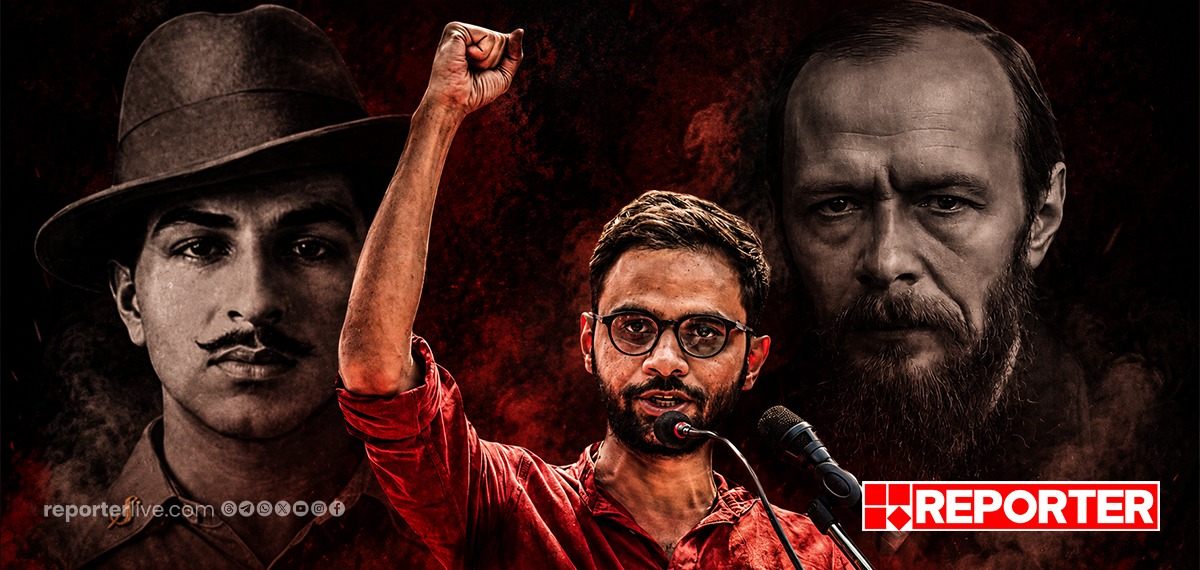 ജയിലിൽ ഭഗത് സിംഗിൻ്റെ വാക്കുകൾ കരുത്ത്:ദസ്തയേവ്സ്കി തൻ്റേതിന് സമാനമായ അനുഭവങ്ങൾ എഴുതിയിട്ടുണ്ടെന്ന് ഉമർ ഖാലിദ്