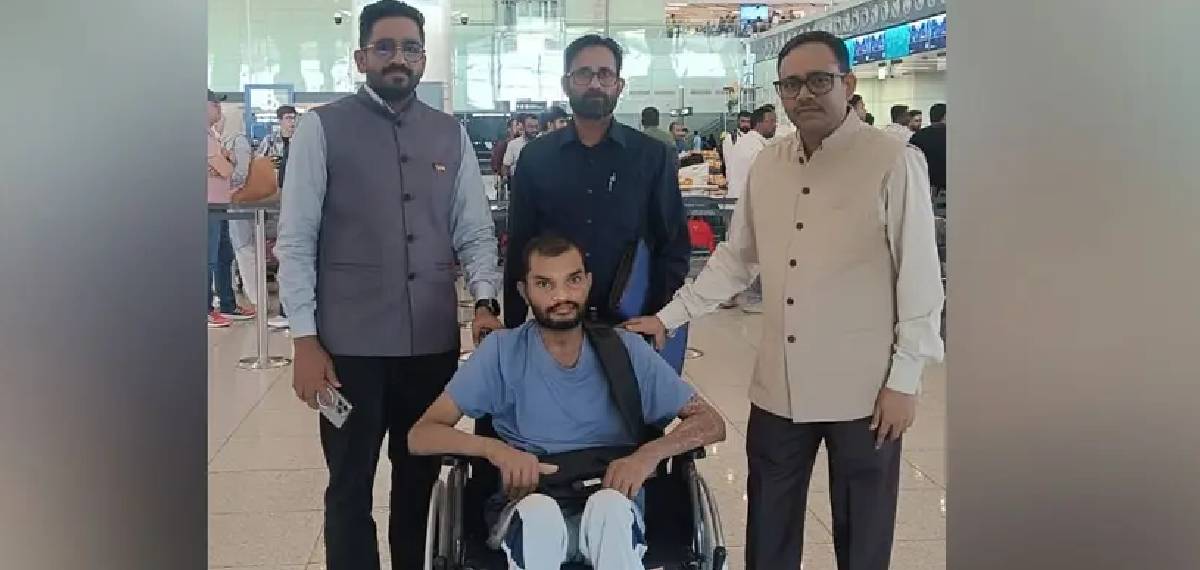 സൗദിയില് മിസൈല് അവശിഷ്ടം പതിച്ച് പരിക്കേറ്റ് ചികിത്സയിൽ കഴിഞ്ഞിരുന്ന ഇന്ത്യക്കാരന് നാട്ടിലേക്ക് മടങ്ങി