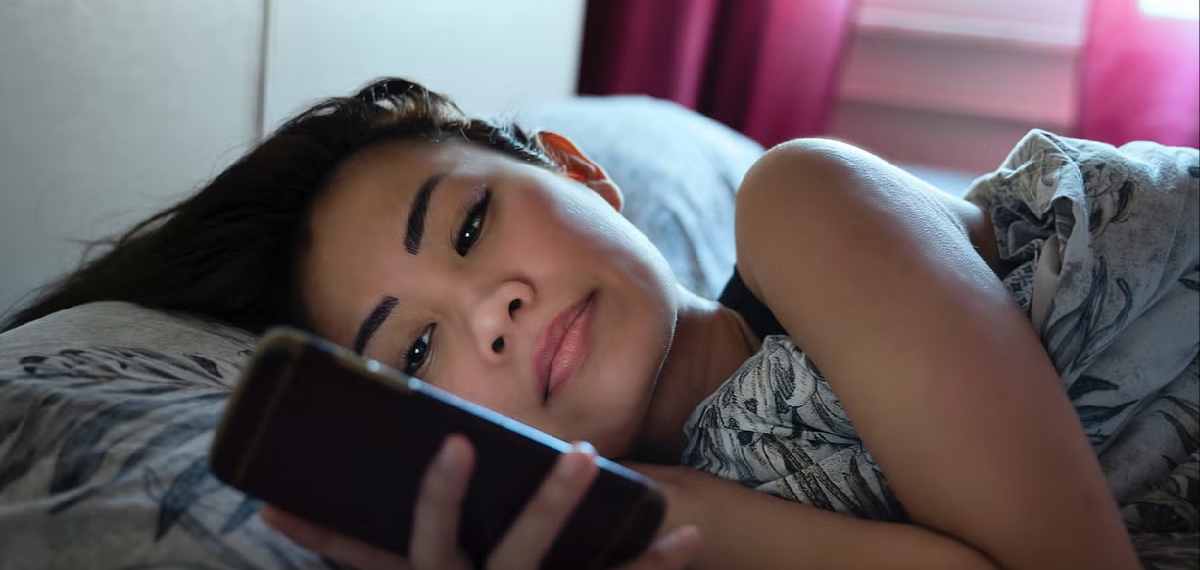 checking your phone immediately after waking up