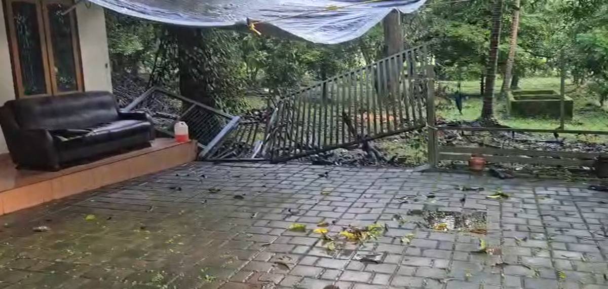 നിലമ്പൂരില്‍ കാട്ടാന ആക്രമണം; വീടിന്റെ ഗെയ്റ്റും മതിലും തകര്‍ത്തു