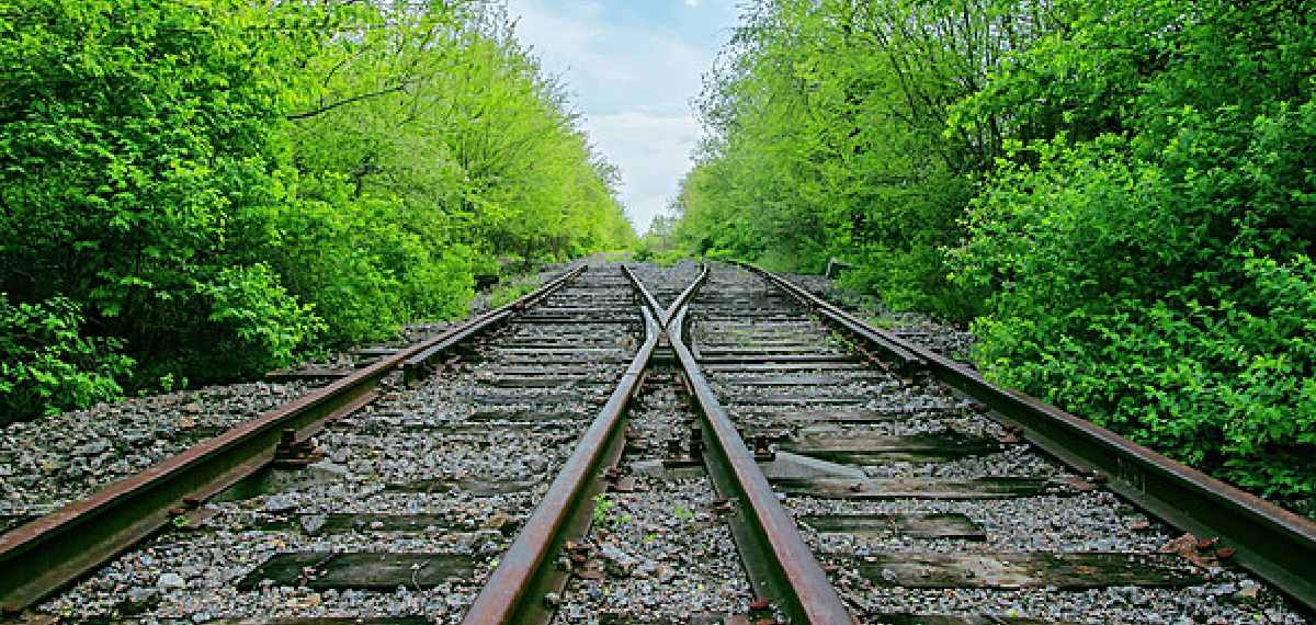cross the railway track