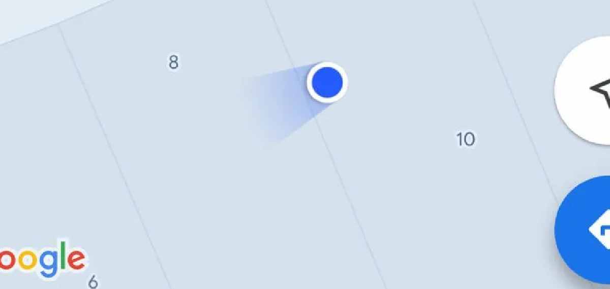 blue dot in google maps