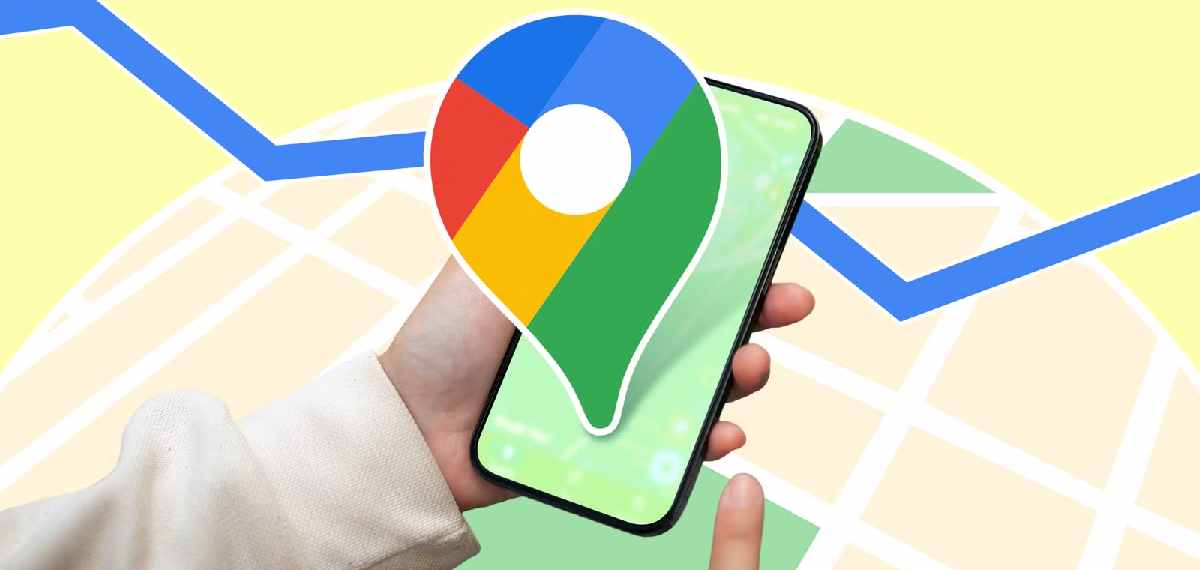 blue line on Google Maps