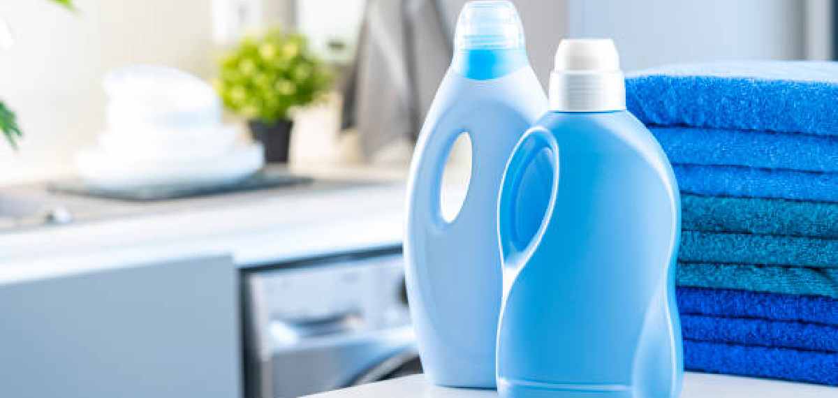 detergent in blue