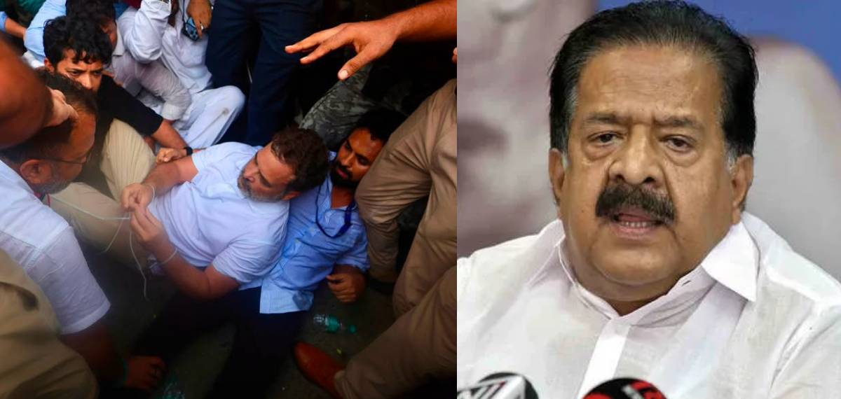 രാജ്യത്ത് ജനാധിപത്യം കുഴിച്ചുമൂടപ്പെടുകയാണ്, സമരം ചെയ്യുകയല്ലാതെ പ്രതിപക്ഷത്തിന് മറ്റെന്താണ് മാർഗം: ചെന്നിത്തല