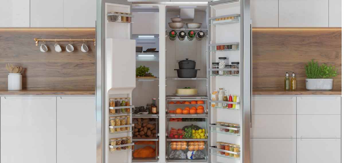space between the refrigerator and the wall