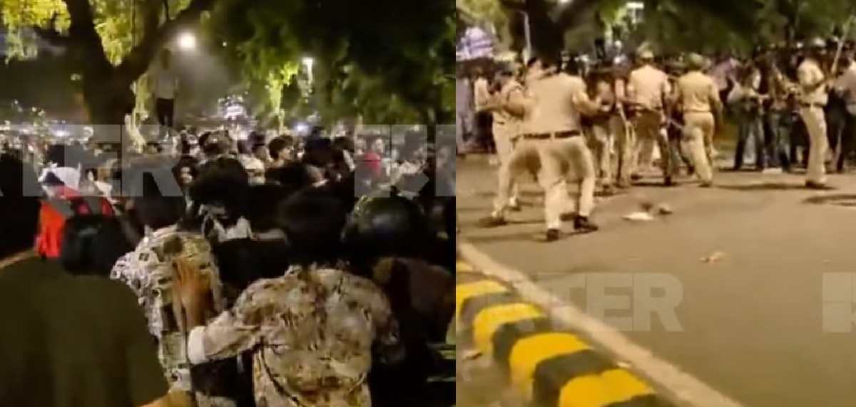 സിജെപി സമരവേദിക്ക് സമീപം വീണ്ടും സംഘര്‍ഷം; ഏറ്റുമുട്ടി യുവാക്കളും പൊലീസും