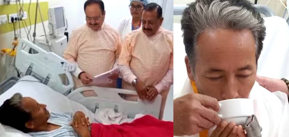 സോനം വാങ്ചുക്ക് നിരാഹാര സമരം അവസാനിപ്പിച്ചു; തീരുമാനം മന്ത്രിമാരുമായുള്ള ചർച്ചയ്ക്ക് ശേഷം