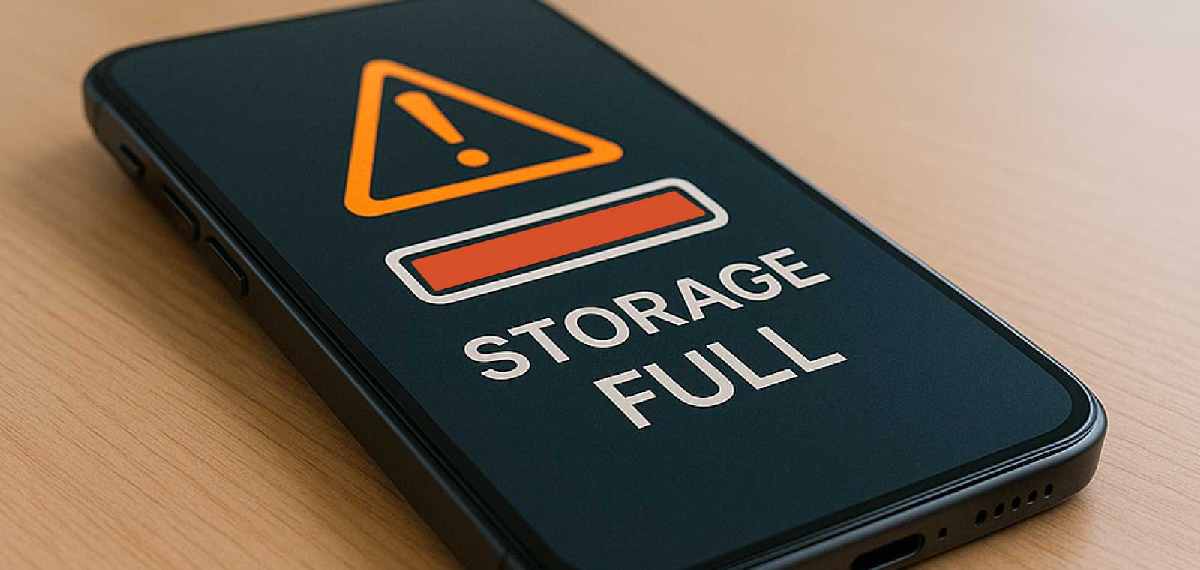 phone's storage becoming full