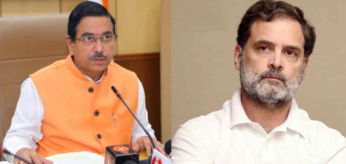 'ബലാത്സംഗം ചെയ്തവരെ സംരക്ഷിക്കണമെന്ന് പറഞ്ഞയാളാണ് ഇന്ന് വിദ്യാഭ്യാസ മന്ത്രി'; പ്രൾഹാദ് ജോഷിക്കെതിരെ രാഹുൽ