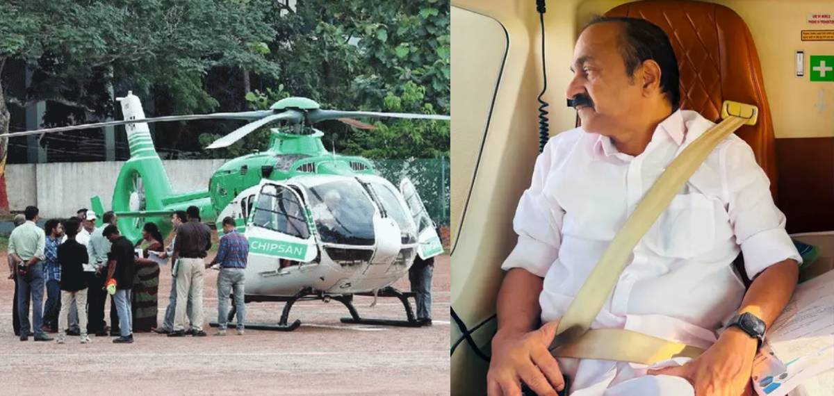 'ഔദ്യോഗികമോ പ്രളയദുരിതാശ്വാസത്തിനോ അല്ല, ഉപയോഗം വ്യക്തിപരം';മുഖ്യമന്ത്രിയുടെ ഹെലികോപ്റ്റർ യാത്രയിൽ പ്രതിപക്ഷം