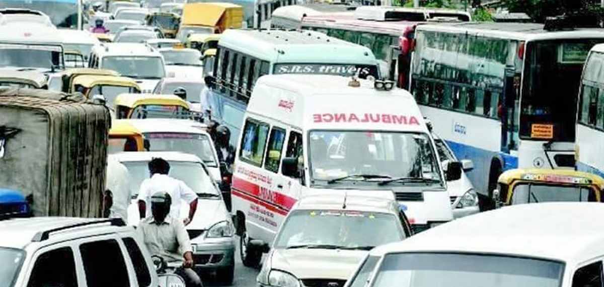 fine for not making way for an ambulance