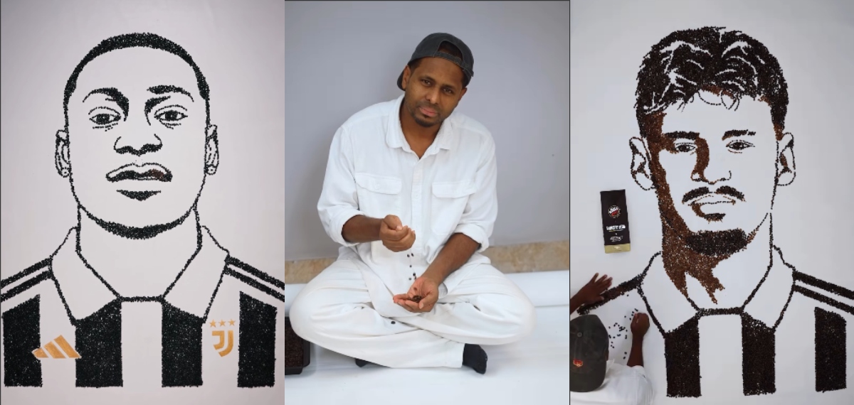 യുവന്റസിന്റെ ഇൻസ്റ്റാഗ്രാം പേജില് നിറഞ്ഞ് മലയാളി; കോഫി ബീൻ ആർട്ട് വീഡിയോ വൈറൽ