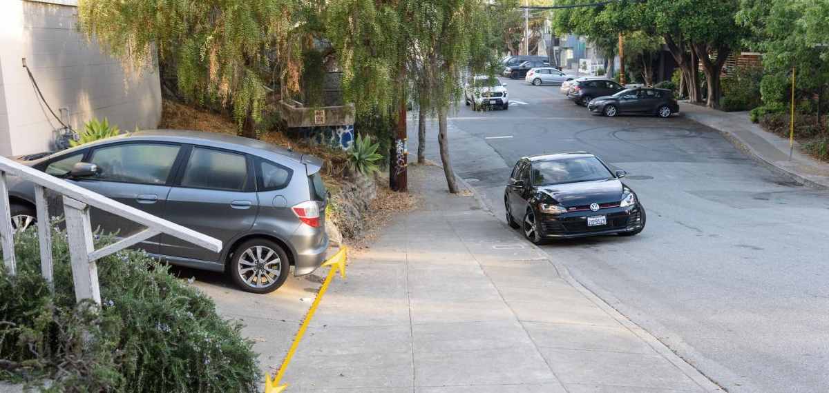 cars are left parked without being used