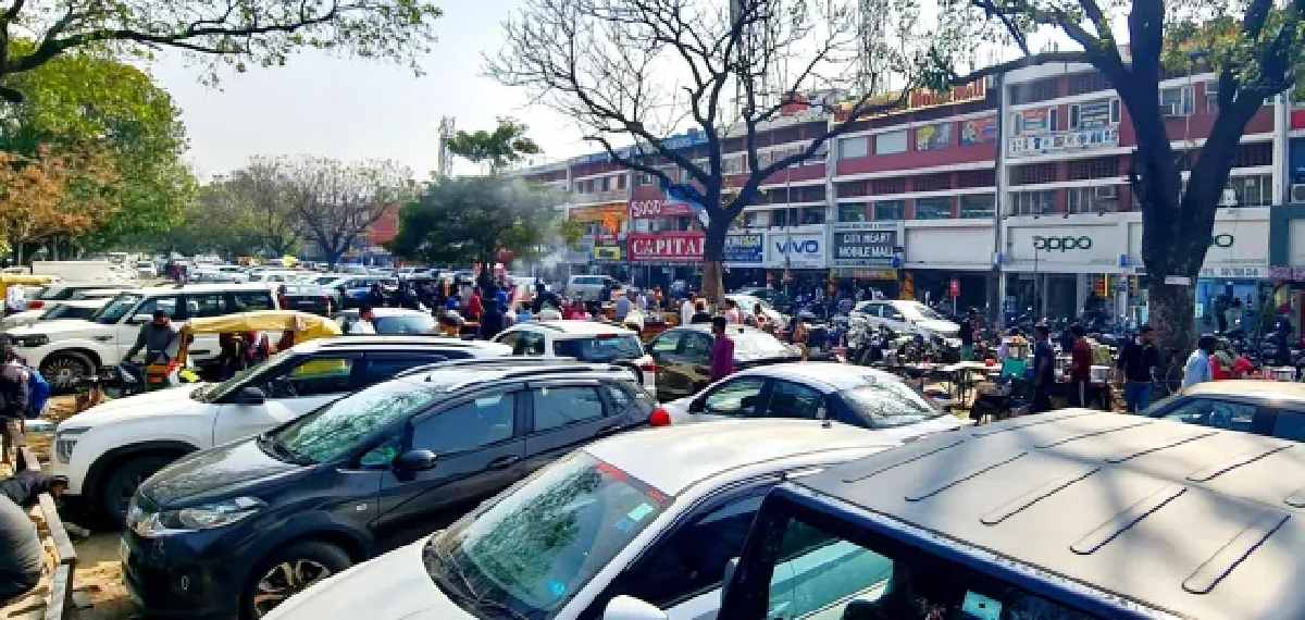 cars are left parked without being used