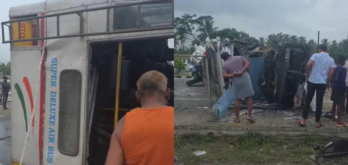 കോഴിക്കോട്-ബെംഗളൂരു KSRTC ബസ് നിയന്ത്രണം വിട്ട് തലകീഴായി മറിഞ്ഞു; ഡ്രെെവർക്കും കണ്ടക്ടർക്കും ദാരുണാന്ത്യം