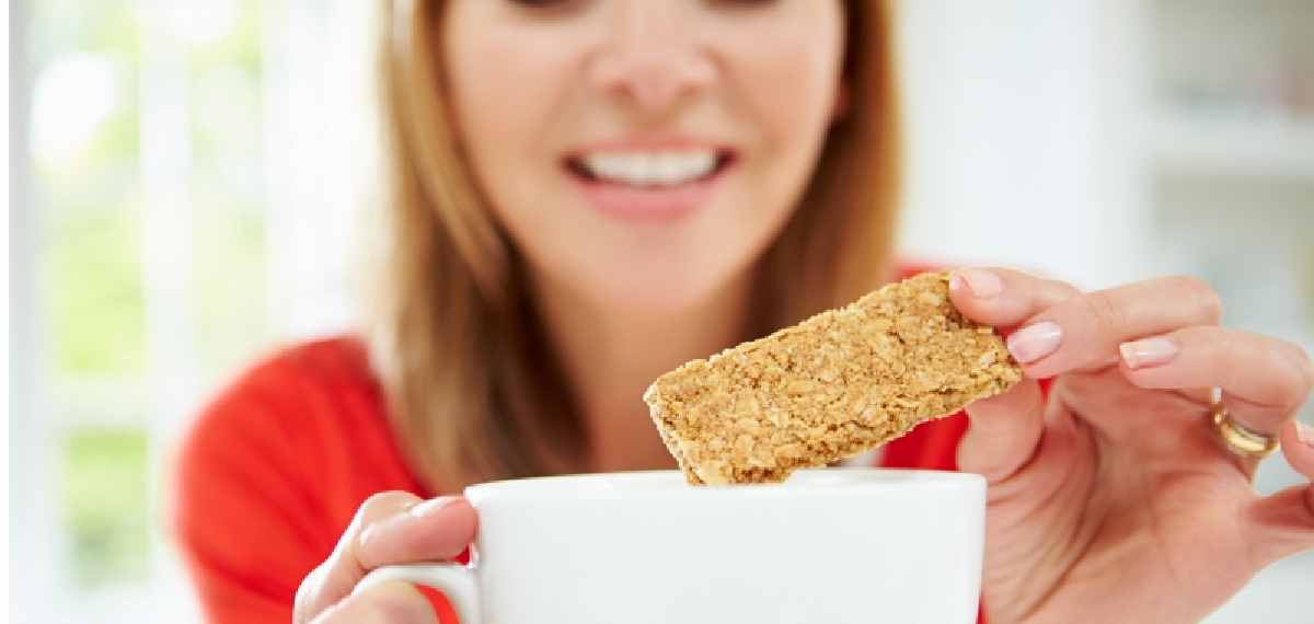 dip biscuits and bread in tea