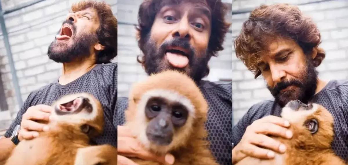 വംശനാശ ഭീഷണി നേരിടുന്ന കുരങ്ങിനൊപ്പം വീഡിയോ; നടന് വിക്രമിന് നോട്ടീസ് അയച്ച് വനംവകുപ്പ്