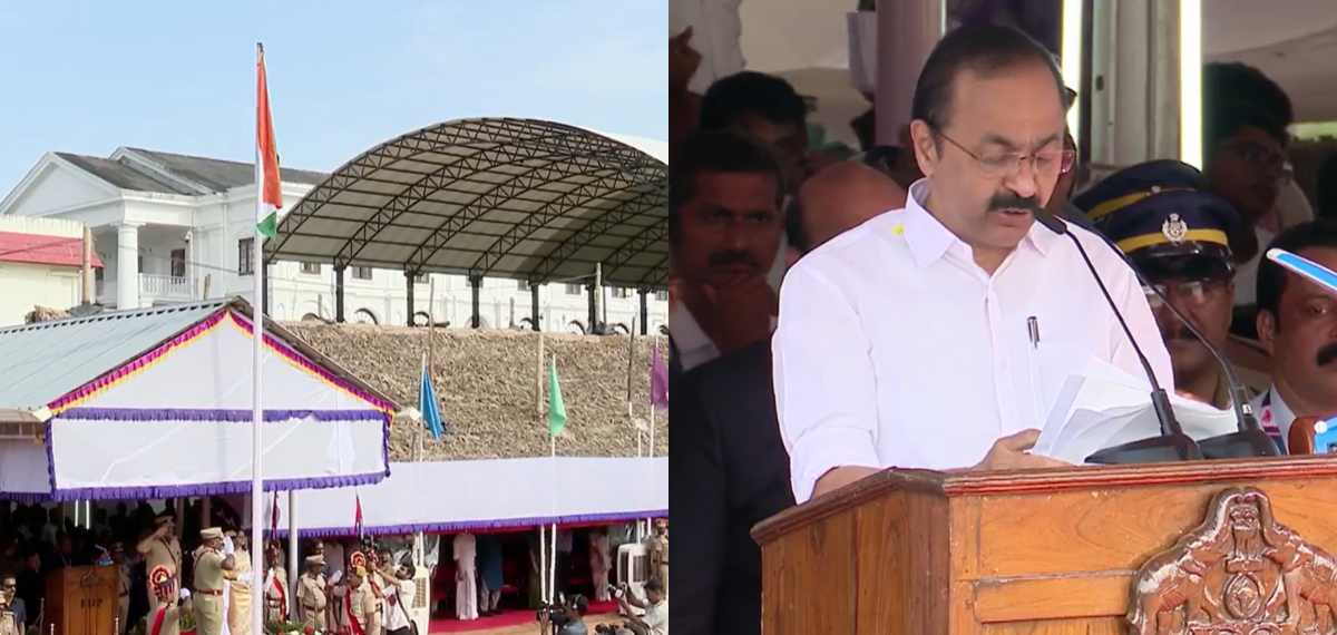 80-ാം സ്വാതന്ത്ര്യദിനം ആഘോഷിച്ച് സംസ്ഥാനം; ദേശീയപതാക ഉയര്ത്തി മുഖ്യമന്ത്രി, വന്ദേമാതരം ആലപിച്ചില്ല