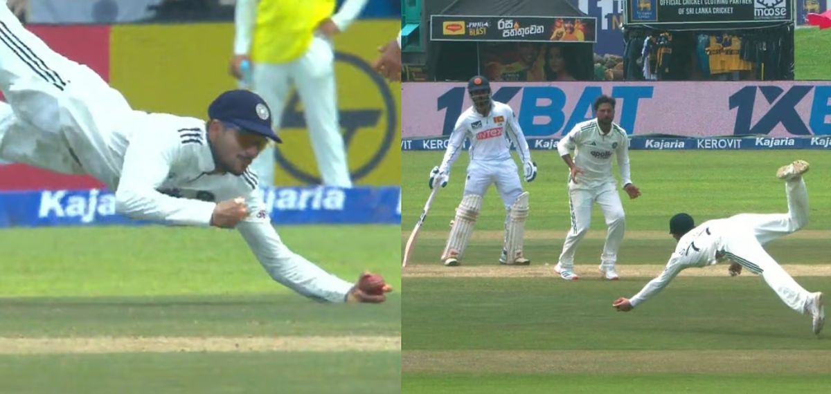 അമ്പമ്പോ..!; ഇതെന്താ പറവയോ!; ഒറ്റ കയ്യിൽ ഡൈവ് ക്യാച്ചുമായി ഗിൽ; VIDEO
