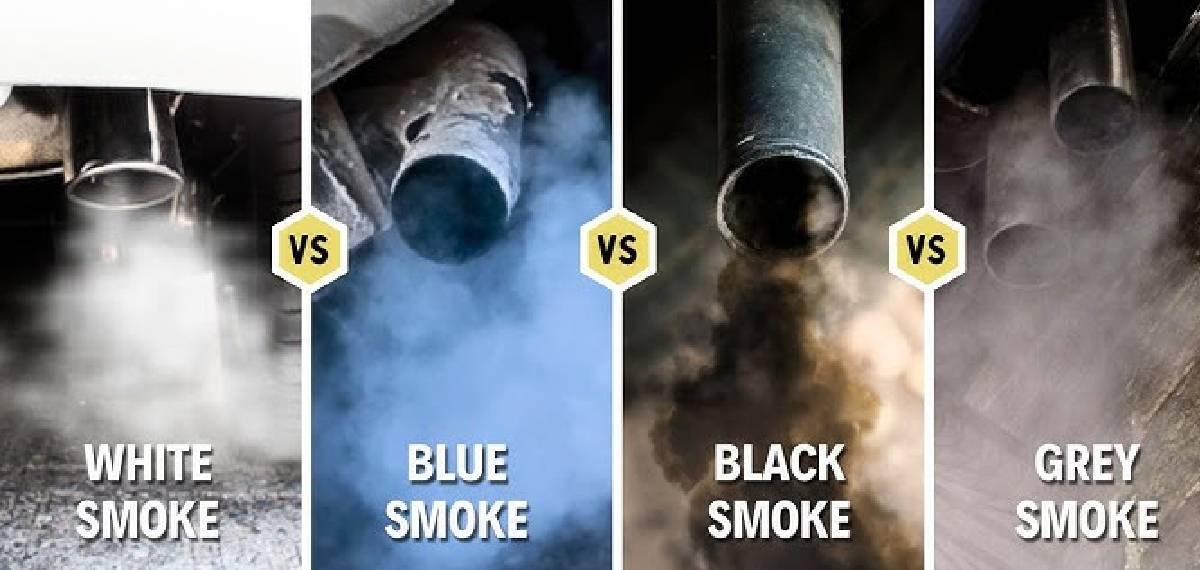 color of the vehicle's exhaust smoke