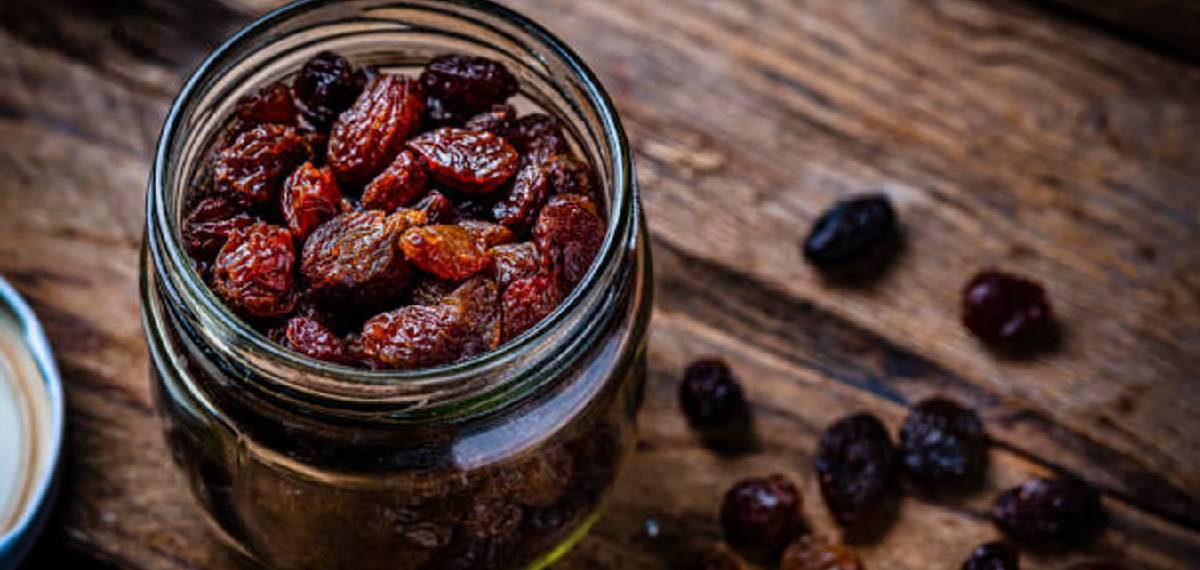 raisins have been soaked