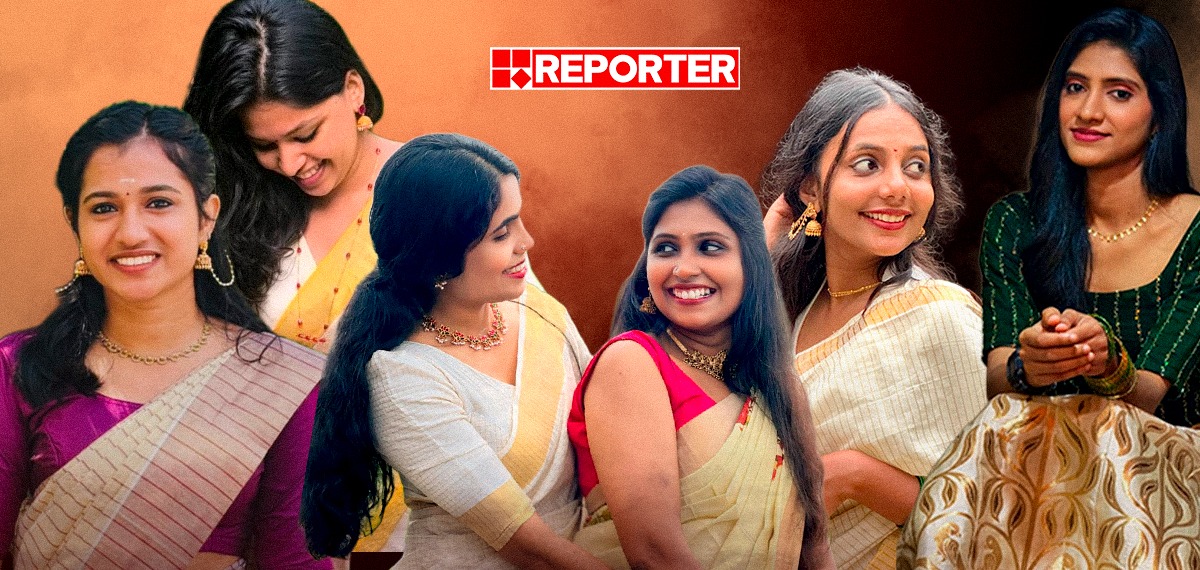 ഏത് മൂഡ് ഓണം മൂഡ്, ഏത് വൈബ് കസവ് വൈബ്; ട്രെൻഡ് ഏതായാലും ഒരു നേർത്ത സ്വർണക്കര, അത്രയേ വേണ്ടൂ...
