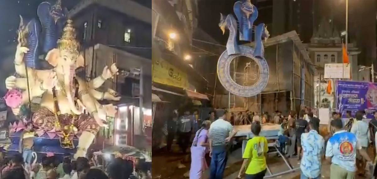 മുംബൈയില്‍ ഗണേശ വിഗ്രഹം മറിഞ്ഞ് അപകടം; രണ്ട് പേര്‍ക്ക് ദാരുണാന്ത്യം