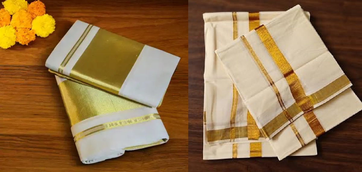 onam kasavu sari